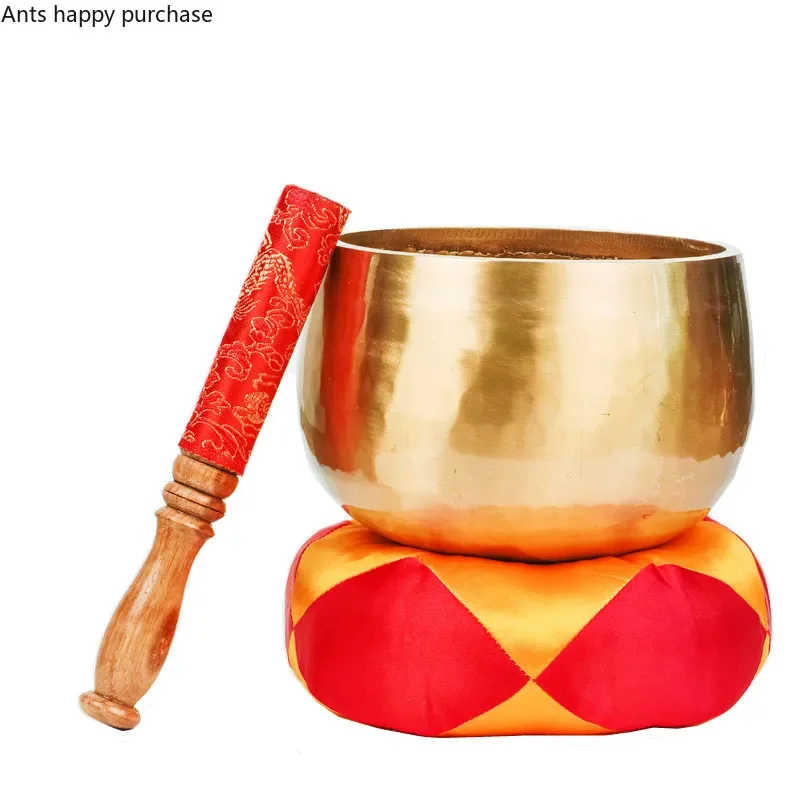 Handmade Copper Bowl Tibetan Singing Bowl Set Yoga Meditate Buddha Sound Bowls Practice Temple Tibetan Bowls Buddhist Supplies 6