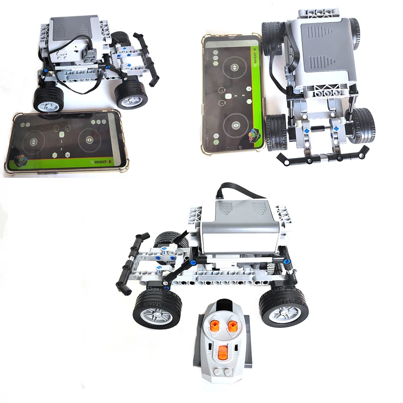 

Детали автомобиля с приводом и колесным мотором, совместимые с lego 9686