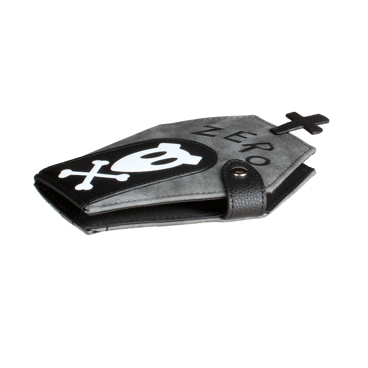 Niche Coffin Shaped Clutch Wallet, Bifold Coin Purse, Women's Halloween Gift Purse