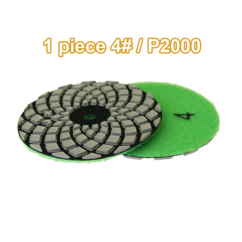 Premium 4-Step Marble Polishing Pad, 100mm Dry Grinding Disc