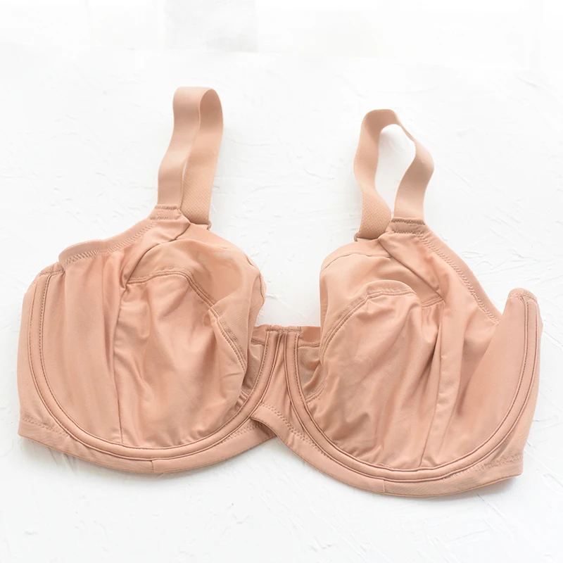 Womens Plus Size Minimizer Bra Full Coverage Non Padded Underwire Female Breathable Plus Size Lingerie 34 36 38 40 42 DD E F G H