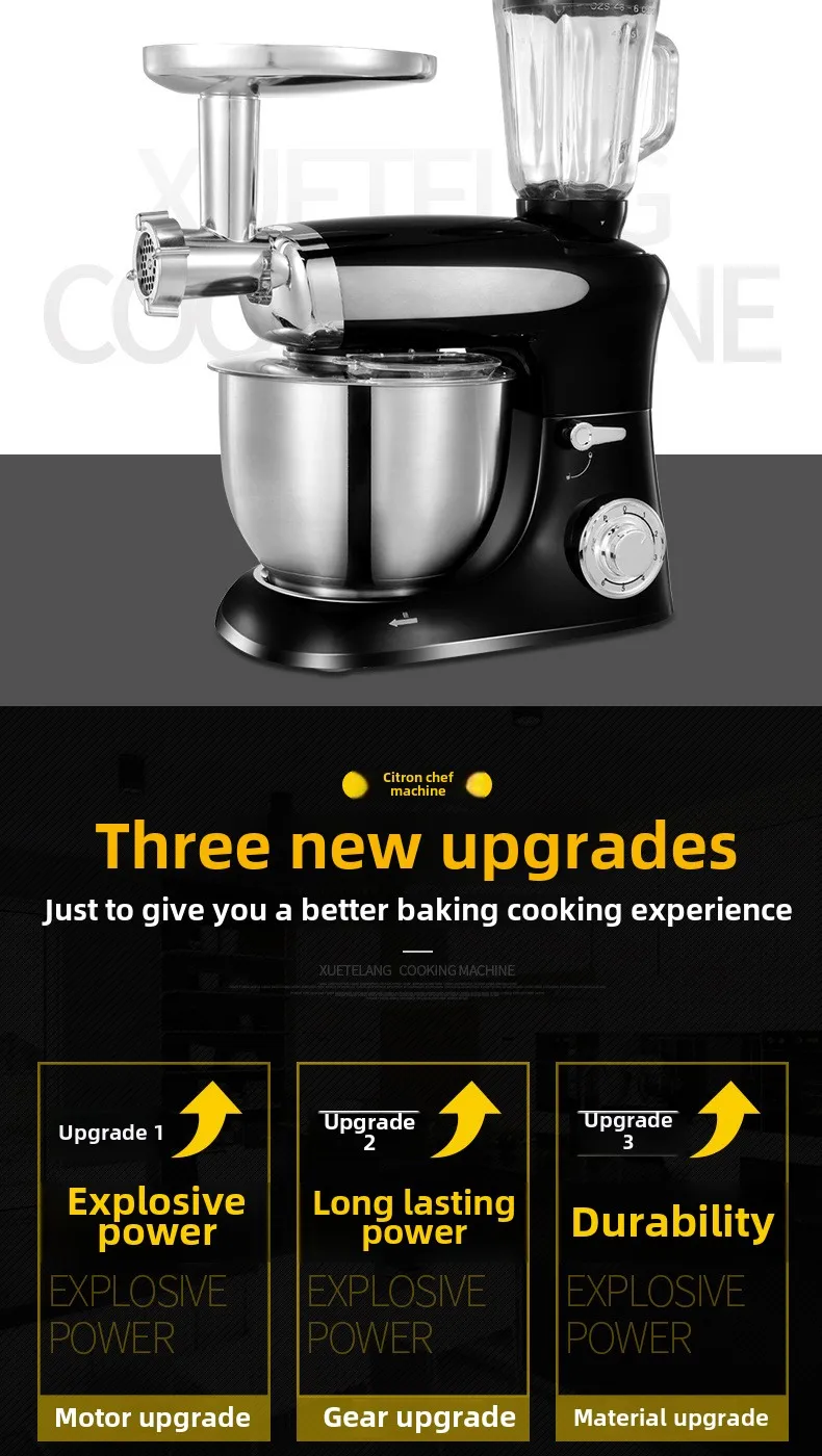 Description Picture 3 of itemFresh Milk Mixing Machine Household, Automatic Live Noodles Kneading  Egg Beater Stirring
