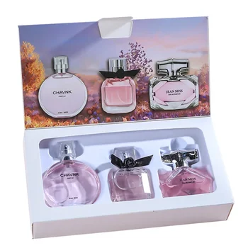 90ML (30mlx3PCS) Eau De Parfum Confezione regalo Feminino Spray Fresco Profumo leggero Floreale Fruttato Chypre Note Set di profumi da donna a lunga durata 1