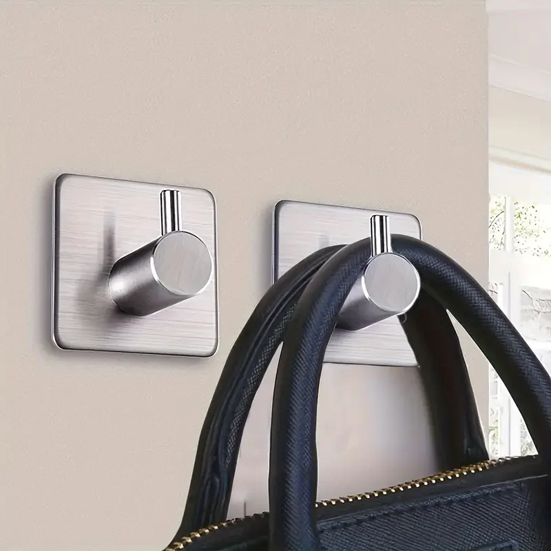 7/6pcs Wall mounted heavy-duty wall hook, waterproof stainless steel hook, suitable for hanging towel racks and bathrooms