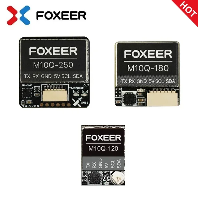 Foxeer M10Q-120 / M10Q-180 / M10Q-250 M10 Dual Protocol GPS FPV Built-in QMC5883 Compass Ceramic Antenna for RC Airplane Drone 2