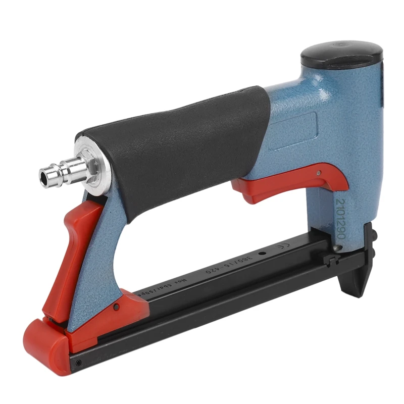 

1/2 Inch Pneumatic Air Stapler Nailer Fine Stapler Tool For Furniture Blue Nailer Tool 4-16Mm Woodworking Pneumatic Air Power To