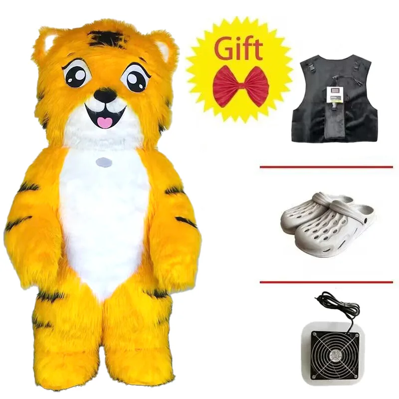 thumbnail image 1 of Disfraz de mascota panda inflable gigante de 2,6 m, oso polar de peluche, accesorios inflables para caminar para adultos, traje de actuación para vacaciones navideñas, 1 of 5