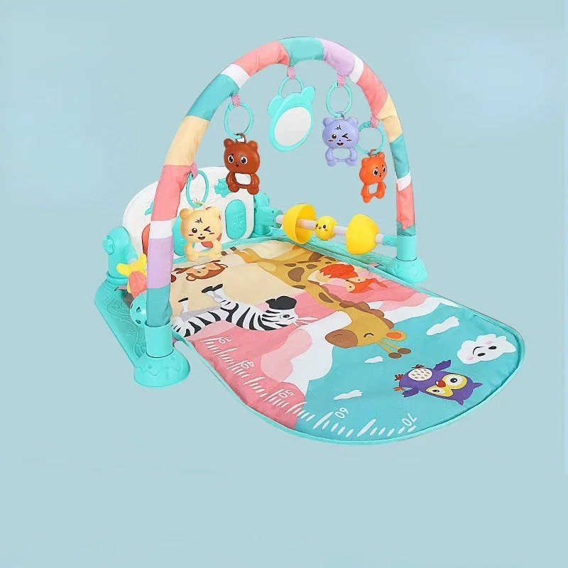 Musical Baby Play Mat Pedal Piano Activity Gym Hang Doll Educational Mat Baby Activities 3-12 Months Gift musical playmat baby play gym toys