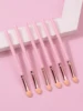 41535-e6cd76.jpg 6PCS Pink eyeshadow brush set, sponge eyeshadow stick, blending brush, concealer brush, multi-functional eye makeup brush