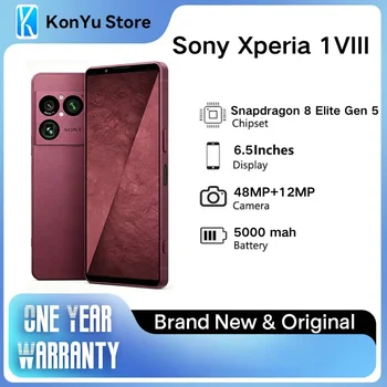 Téléphone débloqué Sony Xperia 1 VIII Global 5G, écran OLED 6,5 pouces 120 Hz, Snapdragon 8 Elite, triple caméra ZEISS, NFC, Android