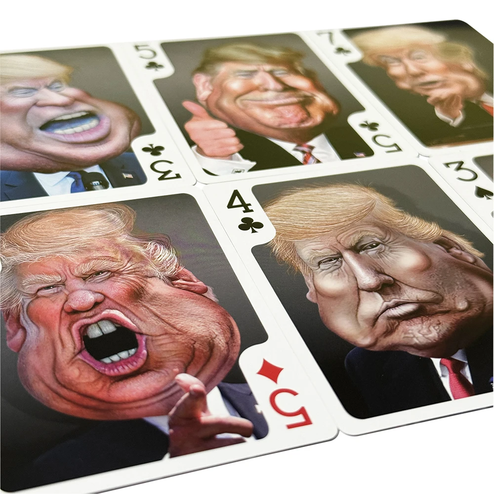 Playing Cards US President Donald Trump Comic Art Poker Collection Deck Supporter Poker Board Game 54pcs/set playing cards
