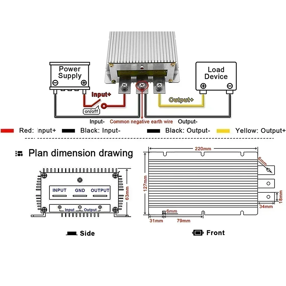12V/24V TO 58V 48V 20A 30A charger boost step up module converter 24 Volt to 48 Volt Power Supply for automotives CE