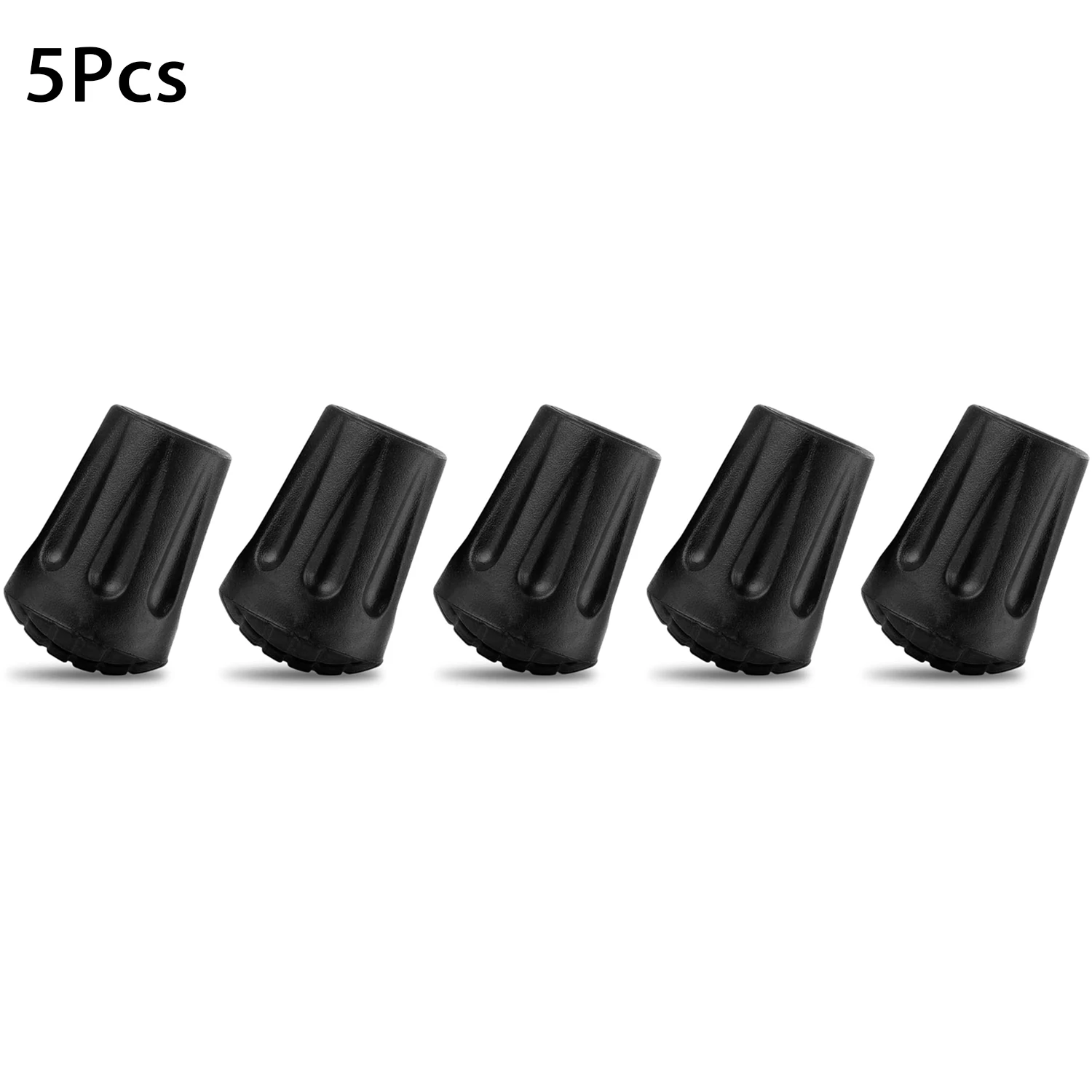 Anti-Slip Rubber Tips for Trekking and Hiking Poles - Durable Walking Stick Tip Protectors