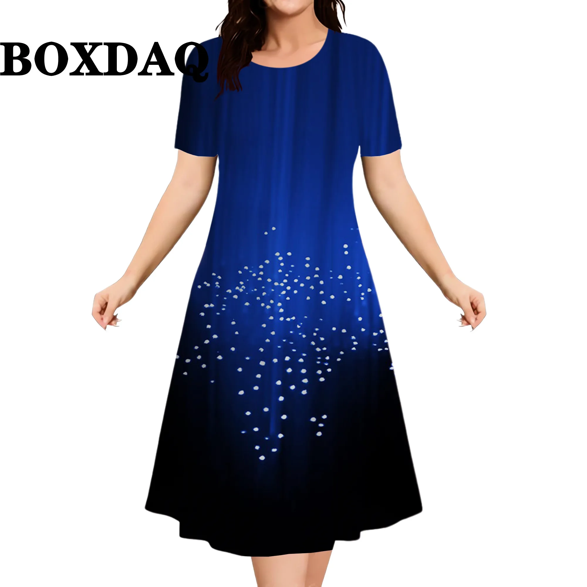 2026 New Floral Graphic Print Women’s Dresses Elegant Ladies Summer Dress Casual Retro Plus Size Female Fashion Loose Dress 9XL