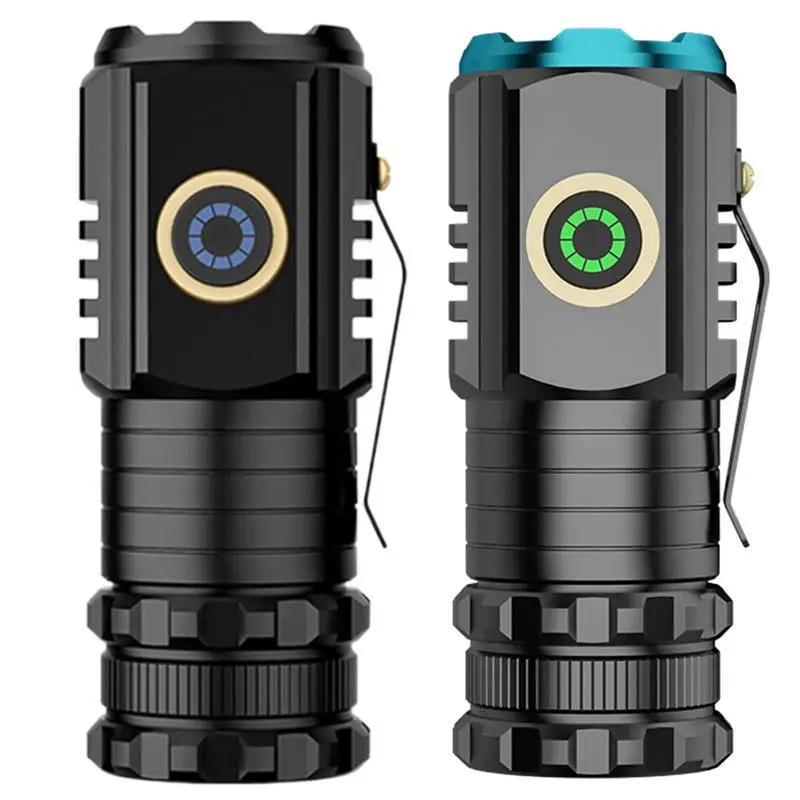 

Long-Range Flashlight Tail Magnetic Suction Mini Pocket LED Flashlight Bright Clip-On Super Bright Long-Range Strong Light For