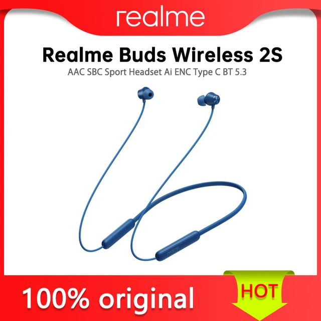 realme Buds Wireless 2S in Ear Earphone with mic, Dual Device Switching &  Type C Fast Charge & Up to 24Hrs Playtime, Bluetooth Headset Neckband