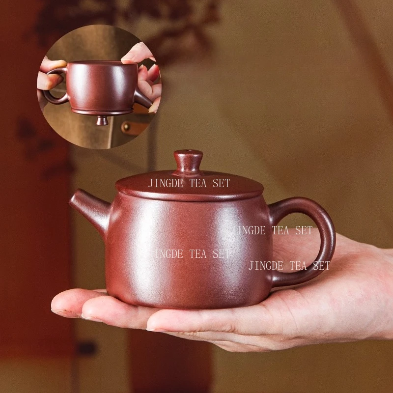Chaoshan Zhu Ni Small Capacity Hanwa Pot Household Plum Blossom Hole Purple Clay Teapot Chinese Style Breakable Teapot