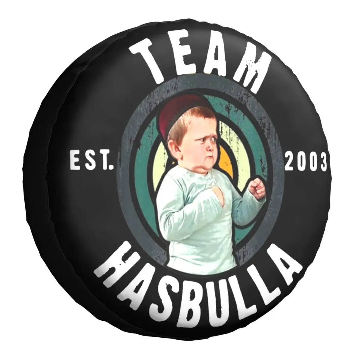 Funny Hasbulla Hasbullah Spare Tire Cover 4WD 4x4 RV Mini Khabib Wheel