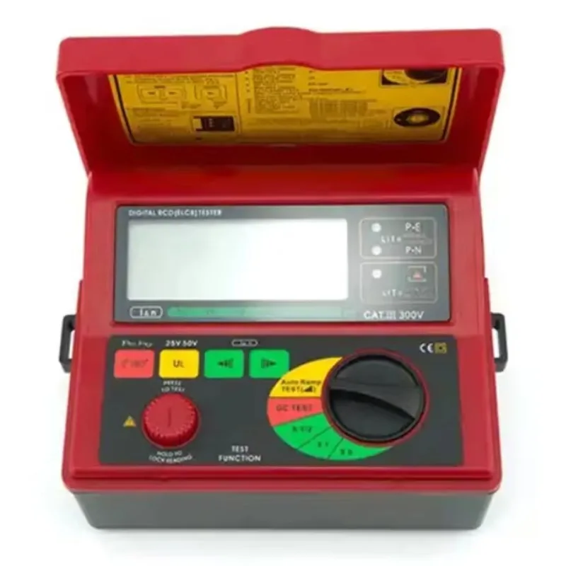 AR5406 디지털 RCD 테스터 누설 전류 스위치 분석기 ELCB 회로 차단기 테스터 10 500mA