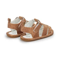 KIDSUN Summer Baby Sandales Shoes Toddler Girl Boy Canvas Sandals Non-Slip First Walker Crib Shoes For 0-18 5