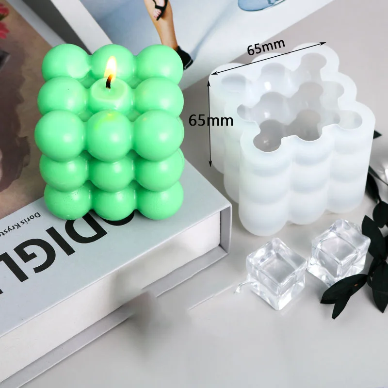 New 3D Candle Molds Soy Wax Silicone Mold Aromatherapy Gypsum Candle diy Mould Handmade Soap Mold Making Supplies