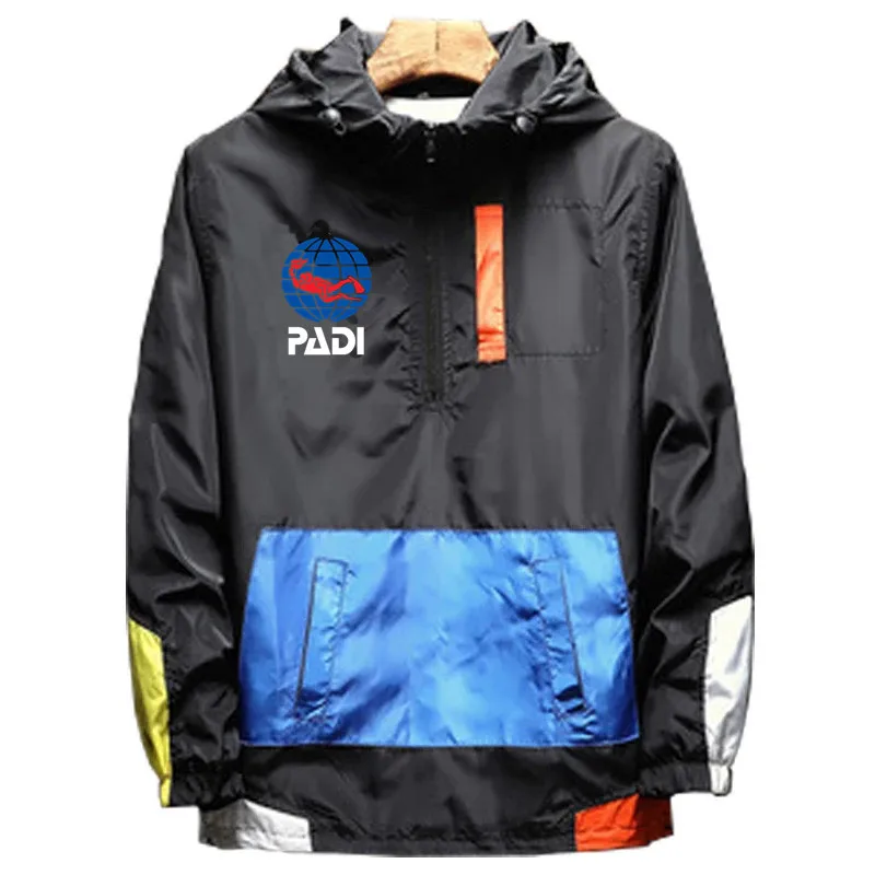 NewMenSpringAutumnScubadriverPadiJacketZipperCasualHooded