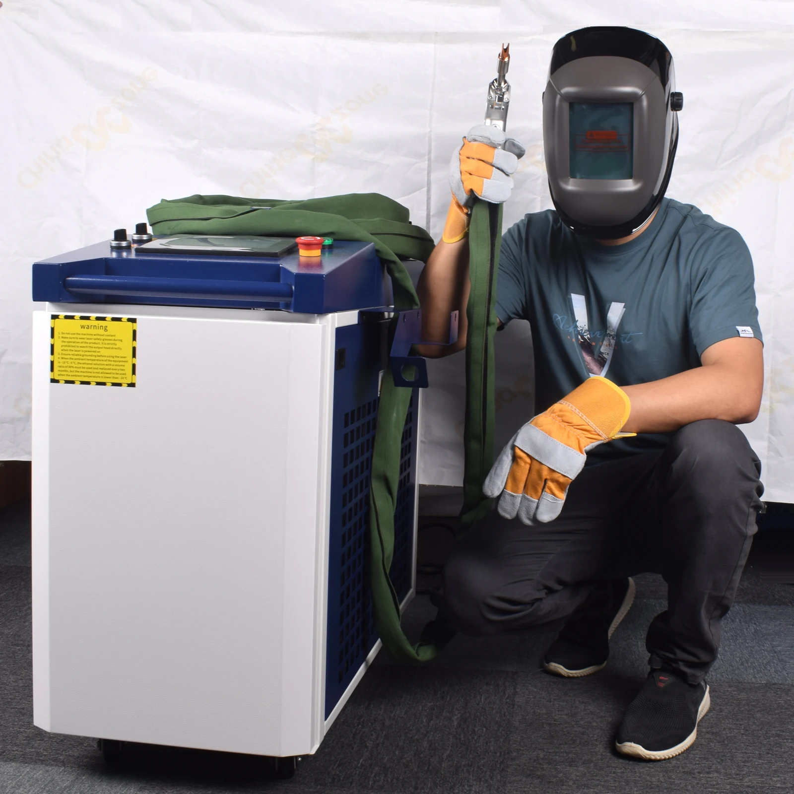 Professional Protective Mask Laser Welding Mask OD7+ for Cutting Marking Use 1064nm/10600nm Wavelength