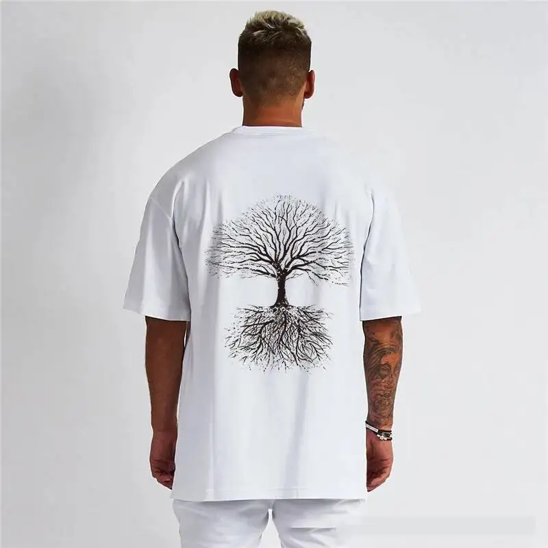 Mode Männer dtf Wärme übertragung Leben Baum Kleidung gedruckt Eisen Bügeln wasch bar Transfer angebracht T-Shirt Hoodie Dekoration – Detail 12