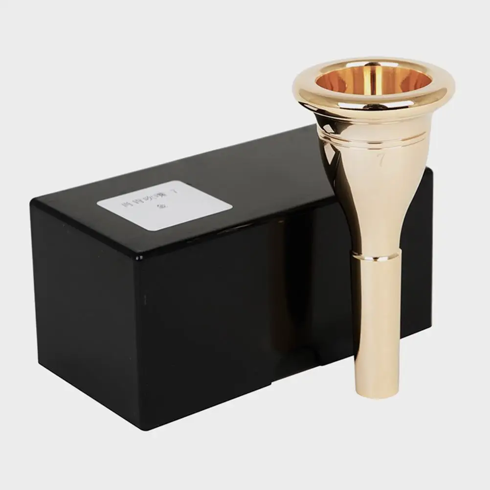 Gold Plated Trumpet Mouthpiece 17C Small Brass Copper Finish for Student Adult Beginner Music Instrument Accessories Durable