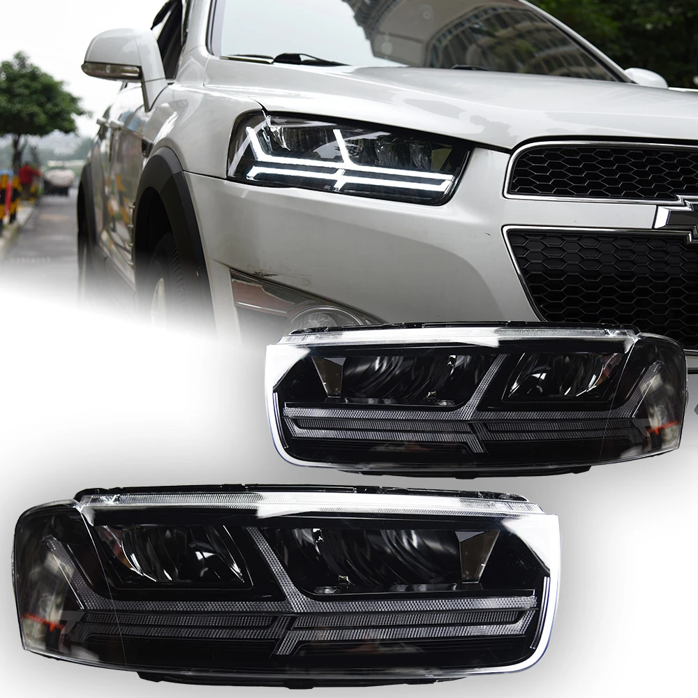 AKD faros delanteros para Chevrolet Captiva, señal de giro dinámica, LED,  lente de proyector, DRL, accesorios para automóviles, 2011 2018|Ensamblaje  de luces de coche| - AliExpress