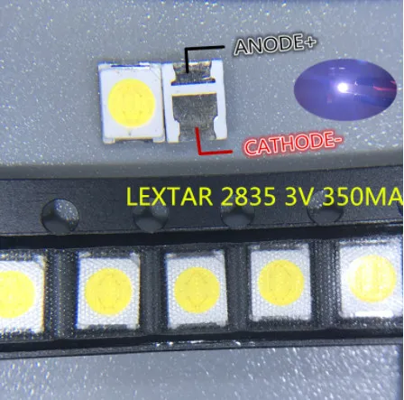 1G LED TV 백라이트 2835 3030 3535 3V 6V 1W 3W 전자 키트 LCD TV 수리용 쿨 콜드 화이트 50개 100개
