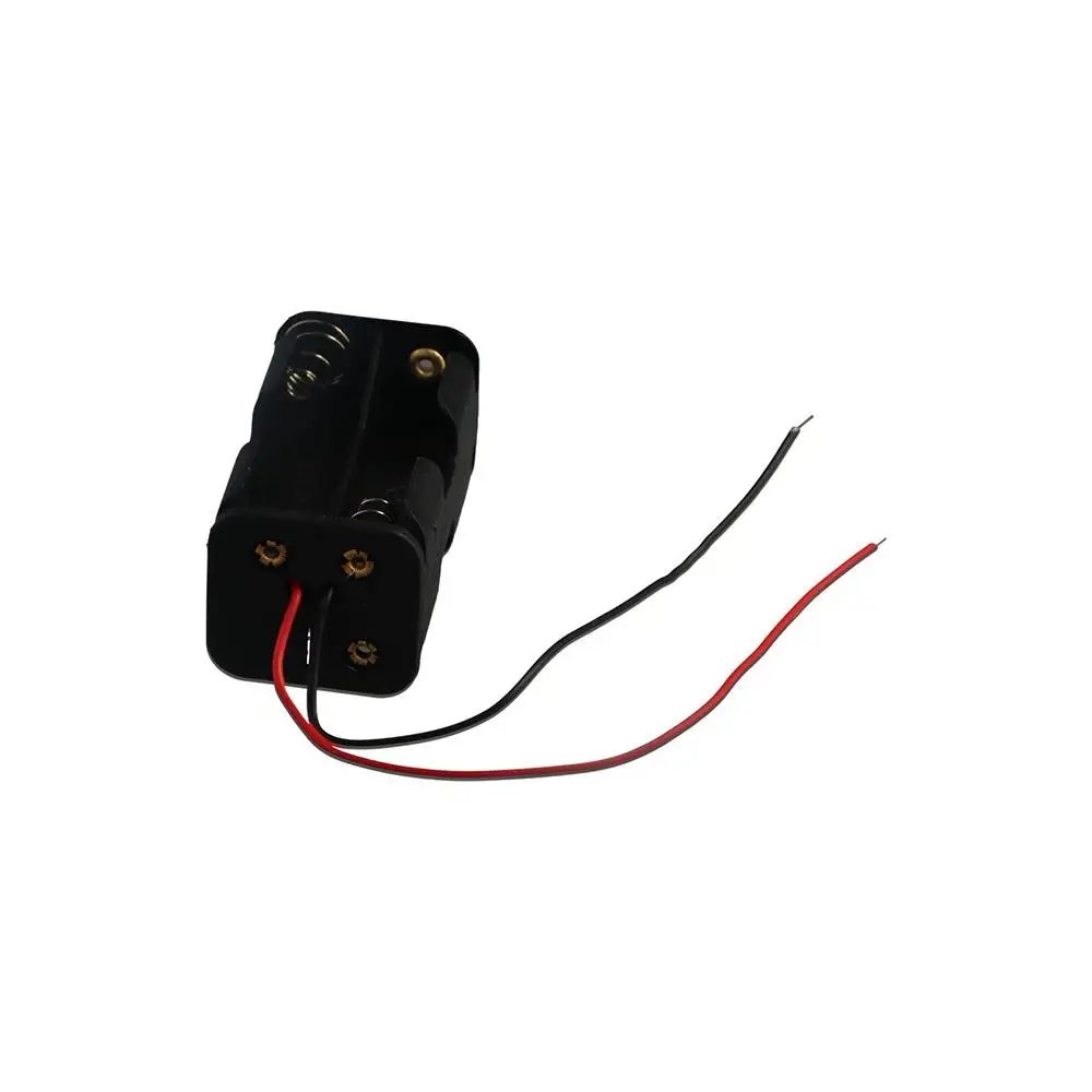 Custodia resistente da 6 V Custodia per batterie 4 * AA Scatola per batterie AA a doppio piano Custodia per batteria Custodia per batteria 4 batterie AA posteriori - immagine 2