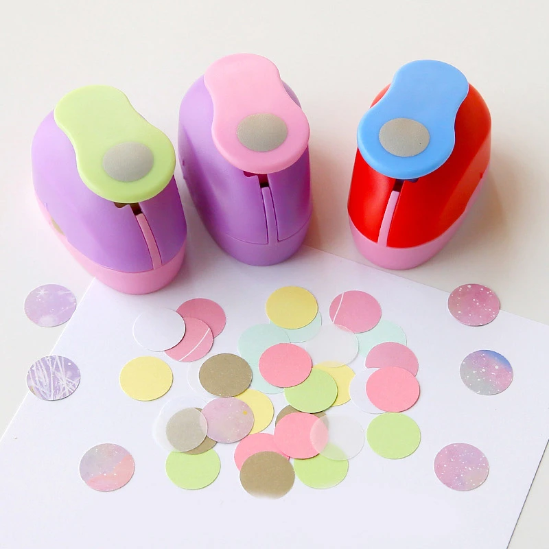 Paper Punch 9-75mm round diy paper cut Eva Foam Maker labor saving kid hole punch Embossing