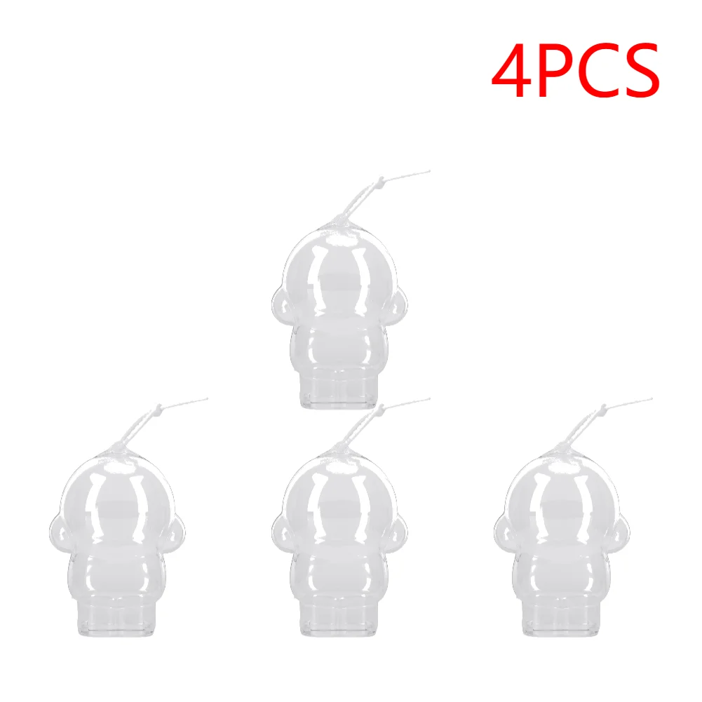 1-10 個スカルパンダ保護カバー透明ケースぬいぐるみディスプレイ