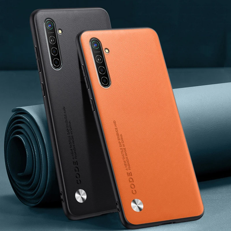 Luxury PU Leather Matte Silicone Phone Case - Full Protection Back Cover