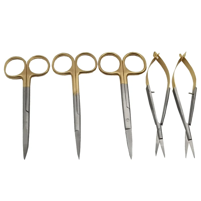 Small scissors to make double eyelids, cut gold handles, remove stitches and open the corners of the eyes