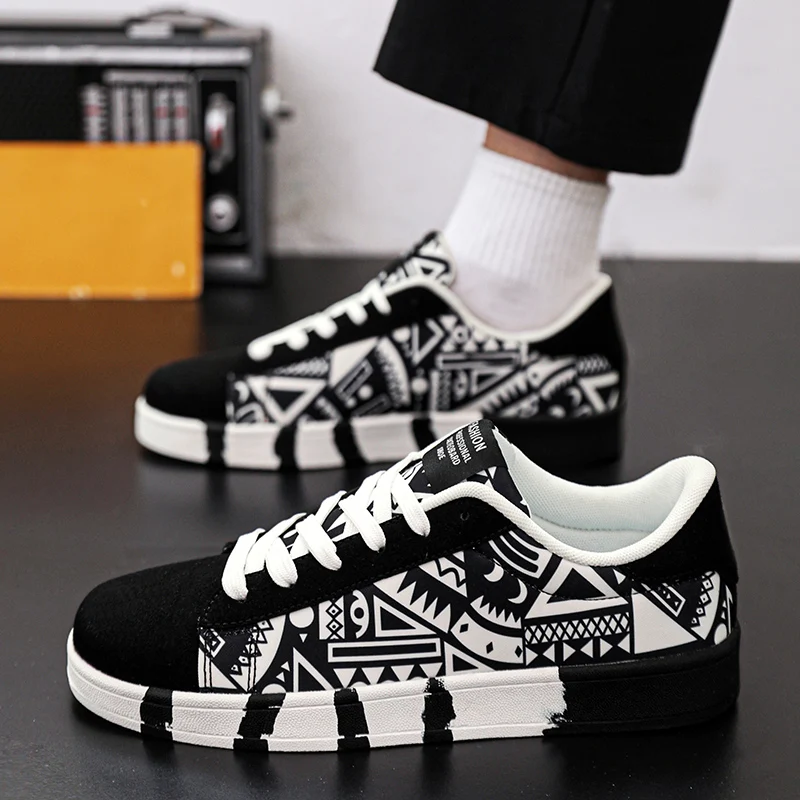 أحذية الجري الرياضية الكلاسيكية للرجال من القماش ب...