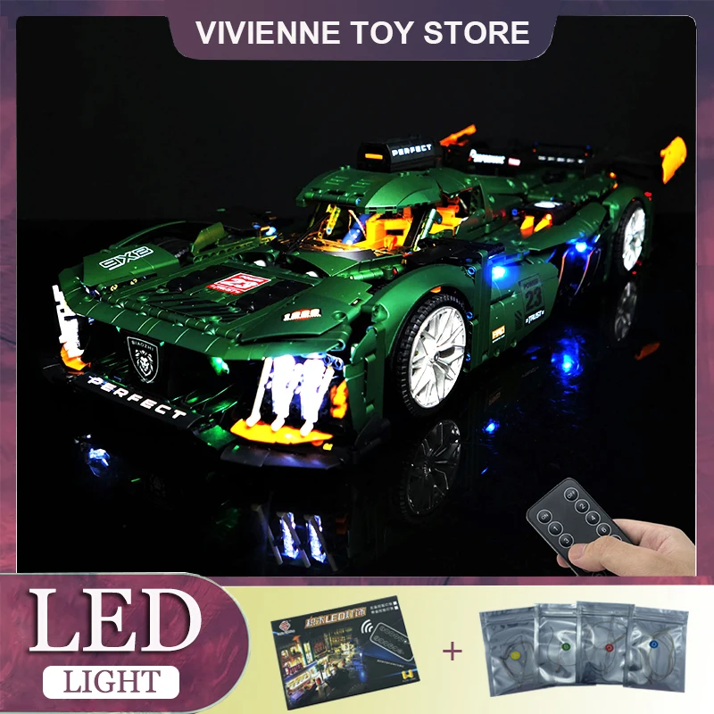 

Модель радиоуправляемой лампы для конструктора LEGO 10616, модель супер спортивного автомобиля, строительные блоки, игрушка из строительных блоков (только строительные элементы, без блоков)