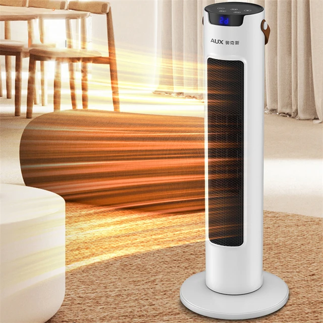 Home Fast Heating Vertical Heater for Home Winter Energy Saving Electric  Warmer Fireplace Timing Shaking Head