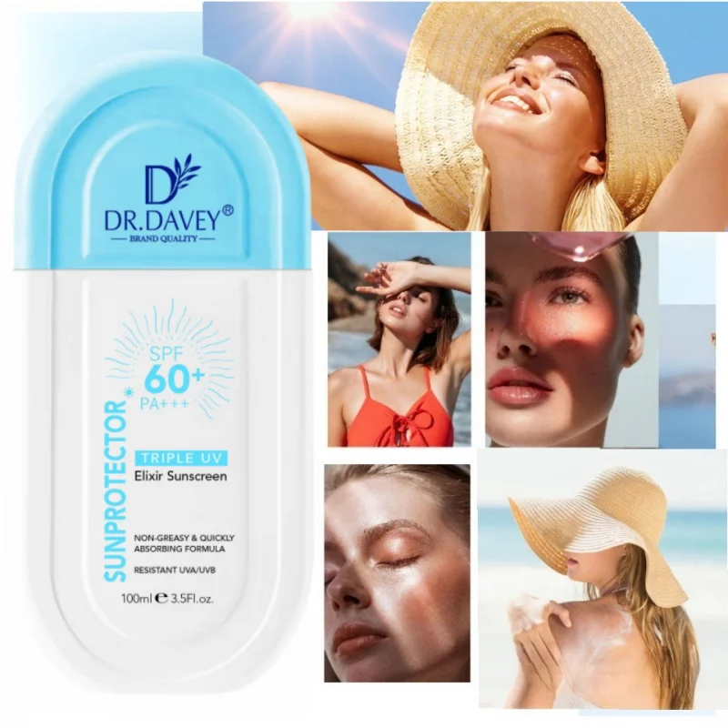 FACE & BODY SUNBLOCK SPF60+++ sun cream Sunscreen Isolation UV Protection Refreshing Non-Greasy Full Body Suitable for Men and W
