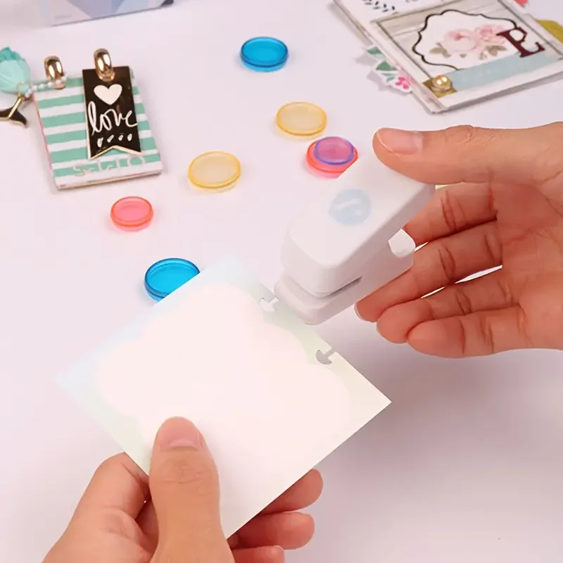 Hole Puncher KW-trio Portable Mushroom Hole Puncher Loose-leaf Disc Ring Binding Cutter T-type Paper Stationery Supplies