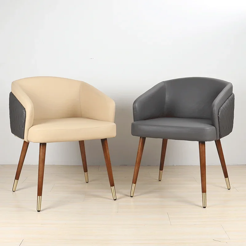 

Dining Study Chair Household Solid Wood Chair Luxury Modern Simple Desk Italian Restaurant Chaises De Room Replica Furniture