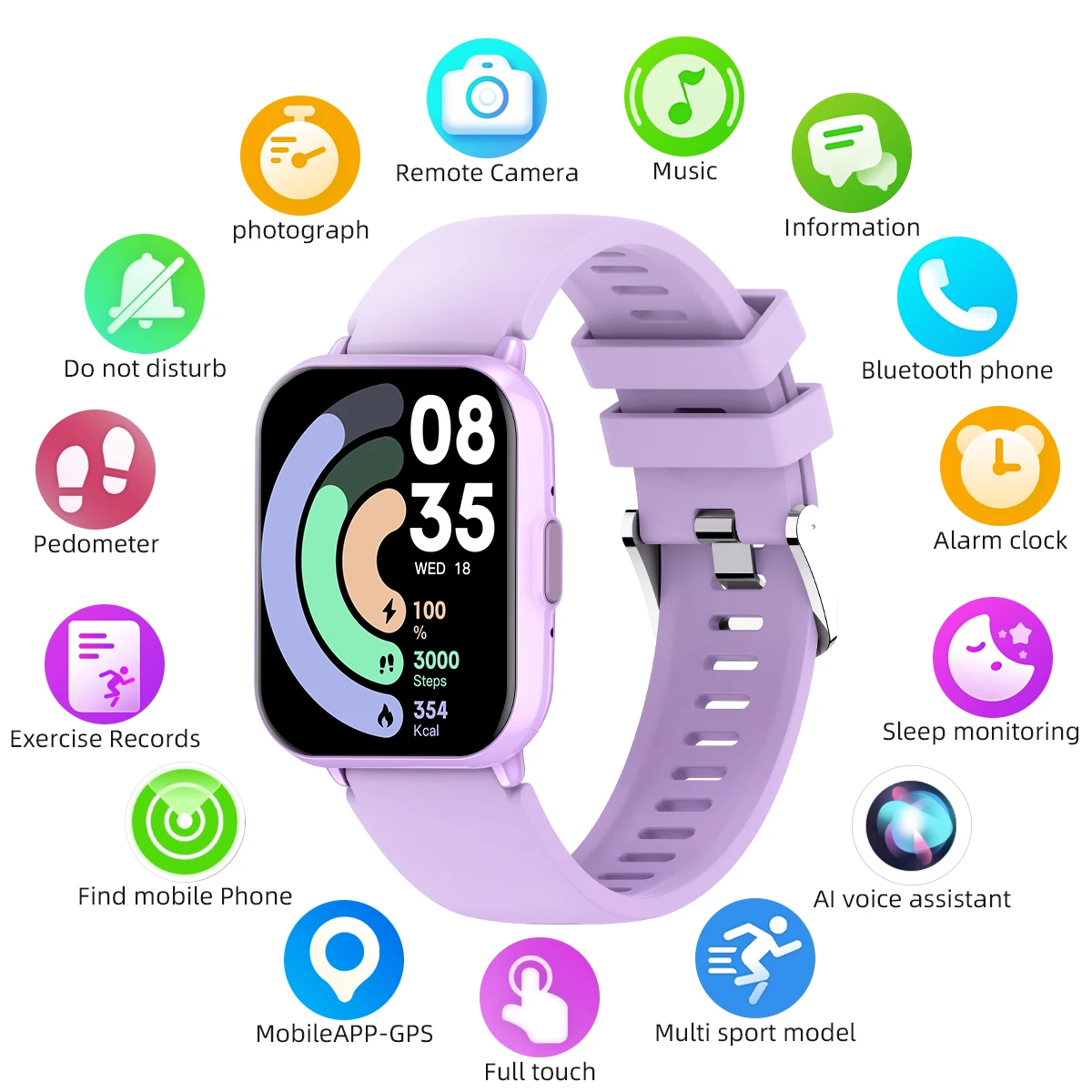 Global Edition For Xiaomi Watch Lite Men Women Display 100+