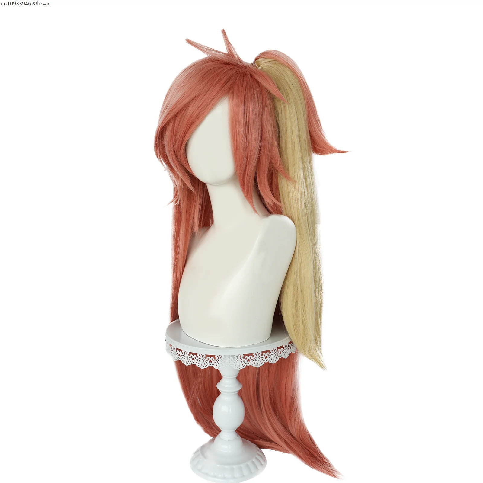 Parrucche per costumi anime Cosplay Capelli sintetici lunghi resistenti al calore Festa di Halloween Gioco di ruolo Carnevale Prop - immagine 3