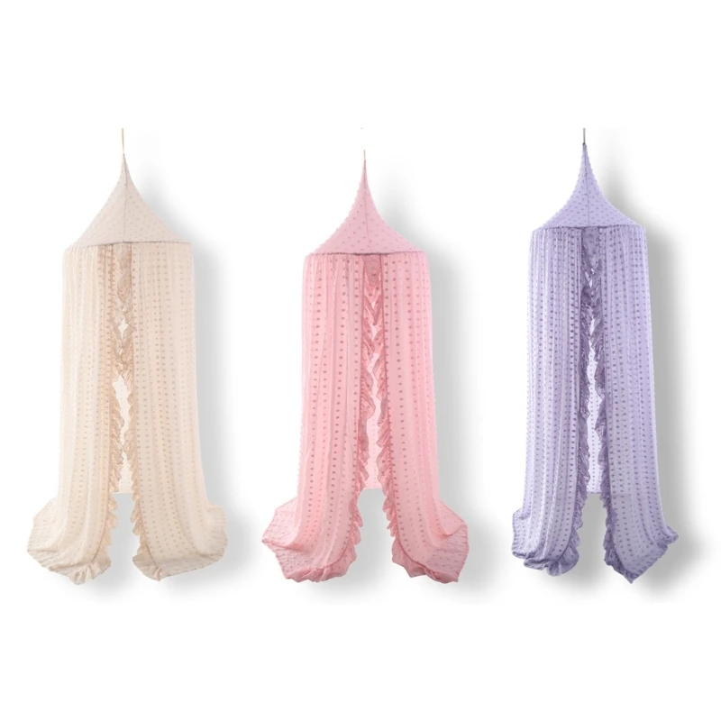 

Baby Mosquito Net for Crib, Bed Canopy Kid Cradles Hanging-Curtain Mosquito Net Play Tent Children Room Decorations