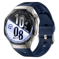 Sport Silicone Breathable Strap | No Gaps Design | Premium Watch Bracelet for Huawei GT 7Pro 46mm (Blue)