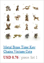 Brass Dragon Head Whistle Car Keys Chains Pendants Outdoor Survival Tools Whistles Necklaces Keychains Charm
