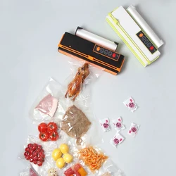 Vacuum Sealer Sealing Machine Packing Machine Packaging Food Saver Automatic Cutting Vacuum Bag 10pcs for free