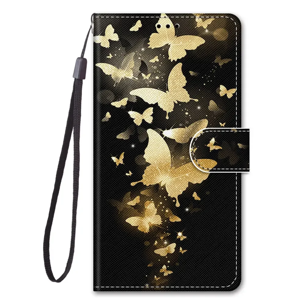 Adorable Cat Tiger Design Wallet Flip Case with Card Slot and Book Cover