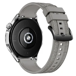 Versatile 22mm Silicone Nylon Watch Strap - Sporty & Durable Bracelet for 22MM (Gray Black)